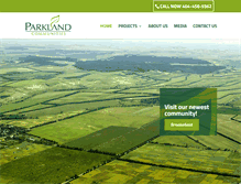 Tablet Screenshot of parklandco.com